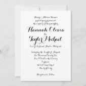 Faire-part de mariage *Classique moderne* (Devant)