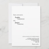 Faire-part de mariage classique moderne (Devant)