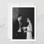 Faire-part de mariage classique moderne formel (Dos)