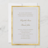 Faire-Part de Mariage Classique Moderne Formel en (Devant)