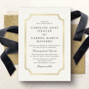 Faire-part de mariage classique nautique