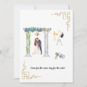Faire-part de mariage classique personnalisable (Dos)