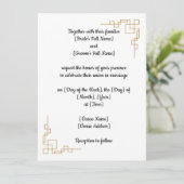 Faire-part de mariage classique personnalisable (Debout devant)