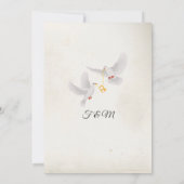 Faire-part de mariage classique Rustique Boho (Dos)