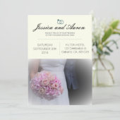 Faire-part de mariage classique simple Arrière - p (Debout devant)