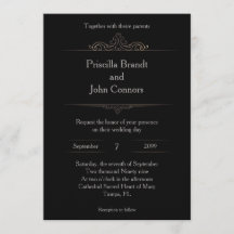 Faire-part de mariage, classique, stylisé, monogra
