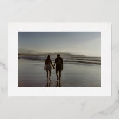 faire-part de mariage classique traditionnel or (Verso)