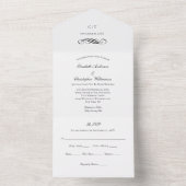 Faire-Part de Mariage Classique Traditionnel Tout- (À l'intérieur)