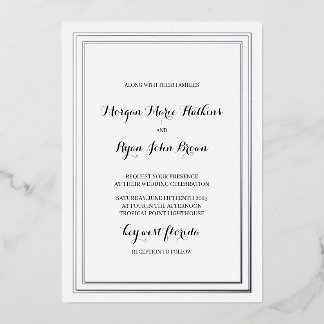 Faire-part de mariage classique traditionnelle