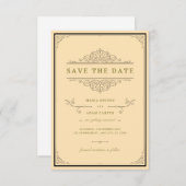 Faire-part de mariage classique traditionnelle | I (Devant / Derrière)