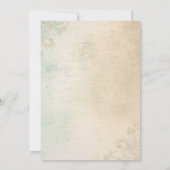 Faire-part de mariage classique vintage fait sur (Dos)