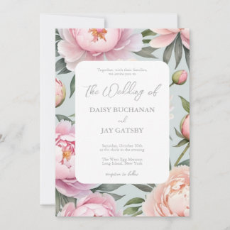Faire-part de mariage Classy Peony