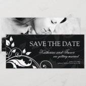 Faire-part de mariage "Classy" pour annoncer la da (Devant / Derrière)