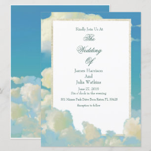 Faire-part de mariage cloud
