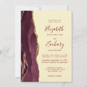 Faire-part de mariage Code QR Jaune Beurre Agate O (Devant)