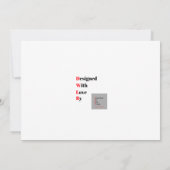 Faire-part de mariage Coeur bleu (Dos)