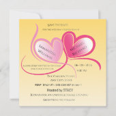 Faire-part de mariage Cœur romantique – (Devant)