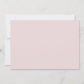 Faire-part de mariage coeurs or rose et noir (Dos)