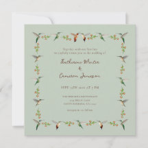 Faire-part de mariage Colibri
