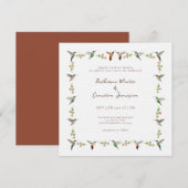Faire-part de mariage Colibri (Devant / Derrière)