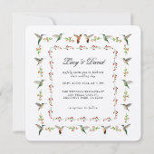 Faire-part de mariage colibri (Devant)