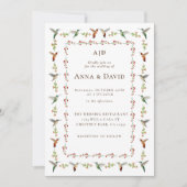 Faire-part de mariage colibri (Devant)