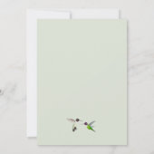 Faire-part de mariage colibri pour annoncer la dat (Dos)
