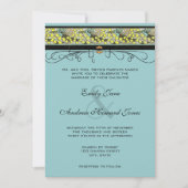 Faire-part de mariage Colibris & Adiantum (Devant)