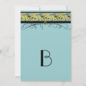 Faire-part de mariage Colibris & Adiantum (Dos)