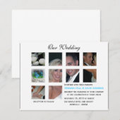 Faire-part de mariage - collage (Devant / Derrière)