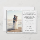 Faire-Part de Mariage Collage de Photos (Dos)