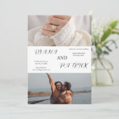 Faire-part de mariage Collage d'images (Debout devant)