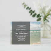 Faire-part de mariage / Collection de plage modern (Debout devant)