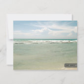 Faire-part de mariage / Collection de plage modern (Dos)
