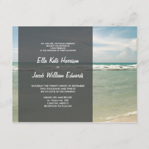 Faire-part de mariage / Collection de plage modern