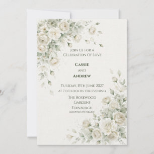 Faire-part de mariage Colombe Ruban Nœud Bleu Blus