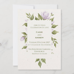 Faire-part de mariage Colombe Ruban Nœud Bleu Blus