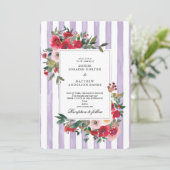 Faire-part de mariage coloré Pastel Lilac (Debout devant)