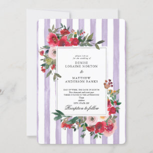 Faire-part de mariage coloré Pastel Lilac