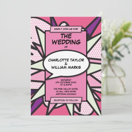 Faire-part de mariage comique de concepteur de div (Debout devant)