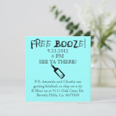 Faire-part de mariage comique, Humour (Debout devant)