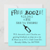 Faire-part de mariage comique, Humour (Devant)