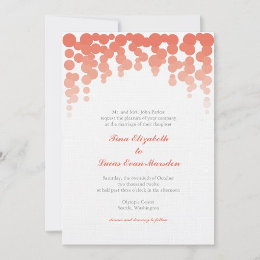 Faire-part de mariage Confetti (Devant)