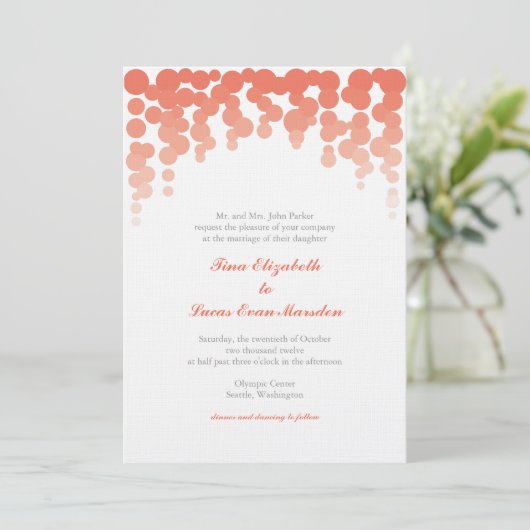 Faire-part de mariage Confetti (Debout devant)