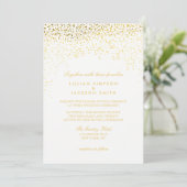 Faire-part de mariage - Confetti - Blanc (Debout devant)