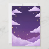 Faire-part de mariage Conte de Fée Château Violet (Dos)