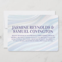 Faire-part de mariage cool Marble Geode