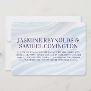 Faire-part de mariage cool Marble Geode