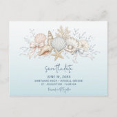 Faire-part de mariage Coquette Bow & Seashell Beac (Devant)