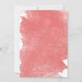 FAIRE-PART DE MARIAGE CORAL CHIC (Dos)